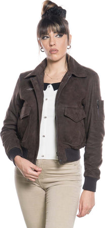 Pilota-Donna---Bomber-Nabuk-in-vera-pelle