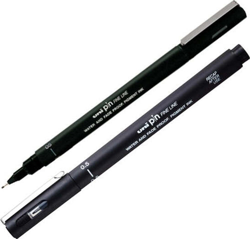 Pin fineliner - nero - punta 0.5 mm - Uni Mitsubishi [multipack] 12 pezzi Cancelleria e prodotti per ufficio/Penne matite scrittura e correzione/Penne e ricariche/Penne a punta porosa Eurocartuccia - Pavullo, Commerciovirtuoso.it