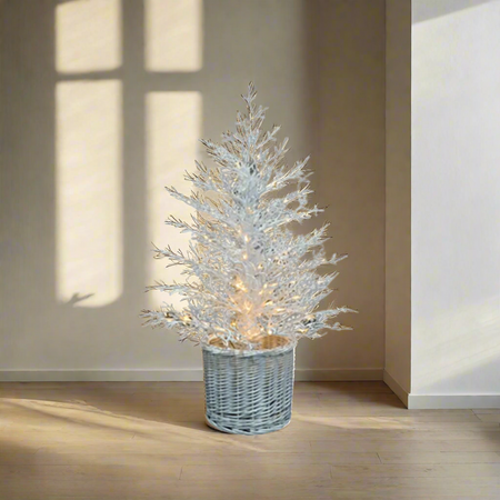 Pino di natale con 200 mini led, rami in PE per decorazioni natalizie da 90 cm