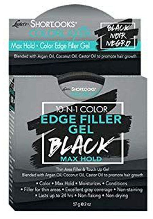 Pink Shortlooks Edge Gel Black Gel Nero per Capelli Grigi 0,57 G Colore Gel Riempitivo Copertura Capelli Grigi