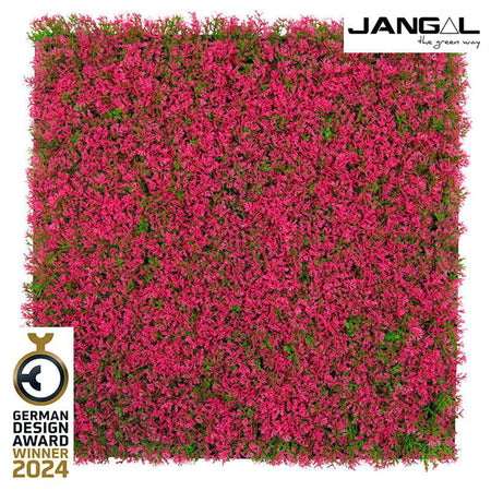 JANGAL Pannelli acustici Modulabili in FLORA sintetica ULTRAREALISTICA 52x52cm mod. PINK