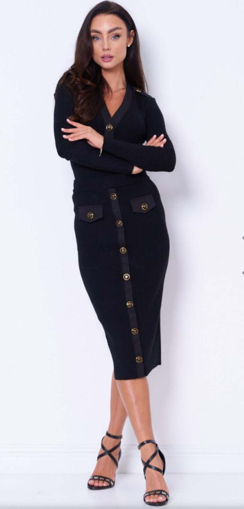 Pinko-Maglione-Donna-Alexander-1G184U-Y77N-Nero-Regular-Fit