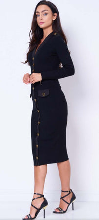 Pinko-Maglione-Donna-Alexander-1G184U-Y77N-Nero-Regular-Fit