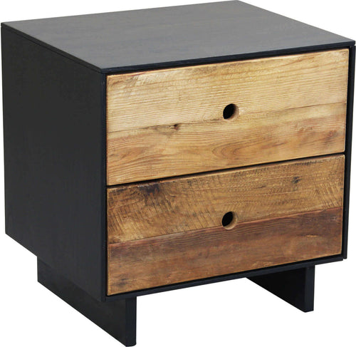PINUS-BLACK---comodino-in-pino-riciclato-Marrone-Milani-Home