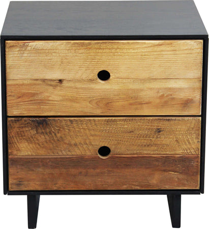 PINUS-BLACK---comodino-in-pino-riciclato-Marrone-Milani-Home