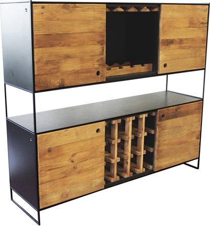 PINUS-BLACK---credenza-in-legno-massiccio-Marrone-Milani-Home