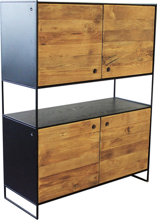 PINUS-BLACK---credenza-in-legno-massiccio-Marrone-Milani-Home