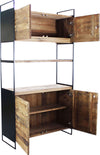 PINUS-BLACK---credenza-in-pino-riciclato-Marrone-Milani-Home