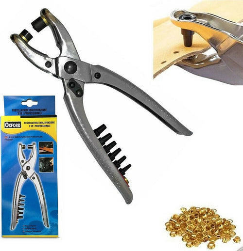 Pinza 2in1 + 100 Occhielli Occhiellatrice Fustellatrice Per Forare Cuoio Pelle Casa, arredamento e bricolage > Bricolage e fai da te > Pinze e Tronchesi Trade Shop italia - Napoli, Commerciovirtuoso.it