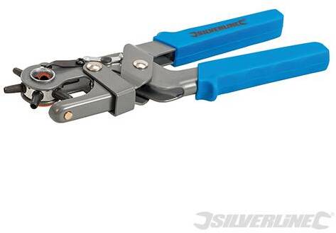 Pinza a frustella Silverline per cinture cuoio punzonatrice cintura originale 2 - 4,5 mm