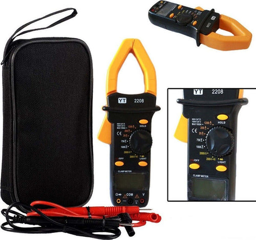 Pinza Amperometrica Multimetro Test Tester Digitale Con Puntali Yt-2208 Fai da te/Materiale elettrico/Attrezzi e tester/Multimetri Trade Shop italia - Napoli, Commerciovirtuoso.it