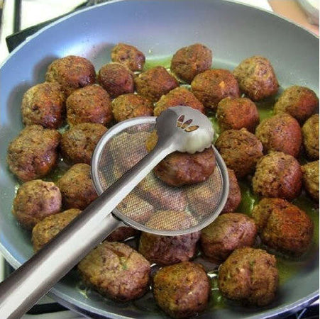 Pinza Con Colino Scola Fritto Frittura A Retina Paletta Patatine Acciaio Cucina Casa e cucina/Utensili da cucina/Schiumarole Trade Shop italia - Napoli, Commerciovirtuoso.it