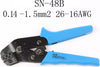Pinza Crimpatrice Per Terminali Awg26-16 0.14-1.5 Mm? Crimpatura Sn-48b Fai da te/Utensili elettrici e a mano/Utensili a mano/Utensili spelafili/Pinze spelafili Trade Shop italia - Napoli, Commerciovirtuoso.it