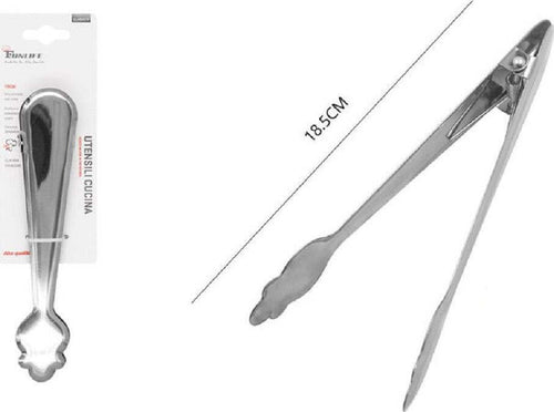 Pinza Da Cucina Multiuso Clip Per Ghiaccio In Acciaio Inox 18.5cm Utensili 50343 Casa e cucina/Utensili da cucina/Cucchiai palette e spatole/Pinze da cucina Trade Shop italia - Napoli, Commerciovirtuoso.it