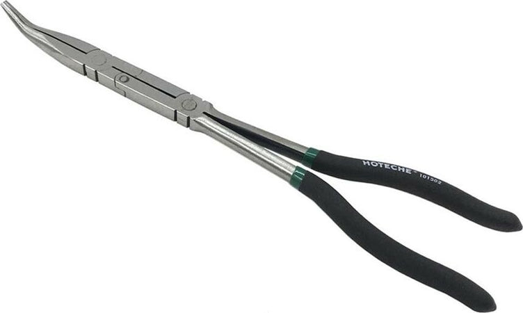 Pinza-Doppio-Snodo-Con-Becco-Curvo-45°-smonta-E-Monta-Valvola-Del-Motore-Auto-Tools