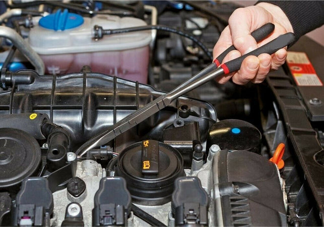 Pinza-Doppio-Snodo-Con-Becco-Curvo-45°-smonta-E-Monta-Valvola-Del-Motore-Auto-Tools