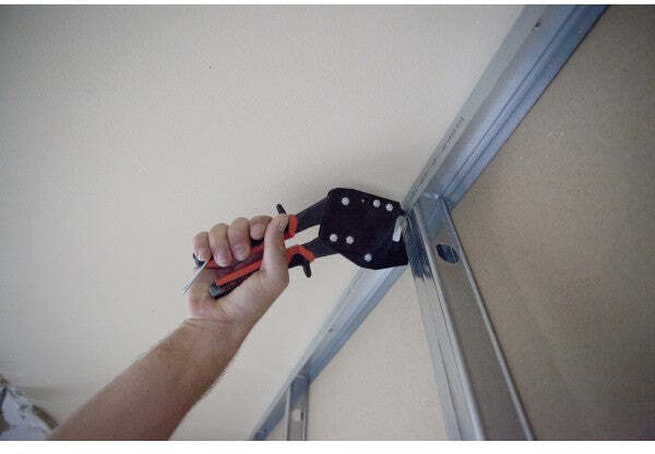 Pinza EDMA foro punzonatrice 1mm per alluminio profili cartongesso professionale