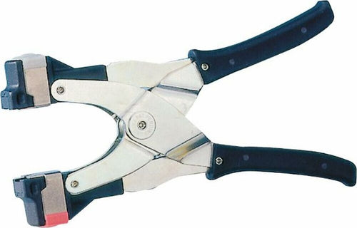 Pinza marcatura auricolare con inserto nero per l'inserimento di marche auricolari Primaflex