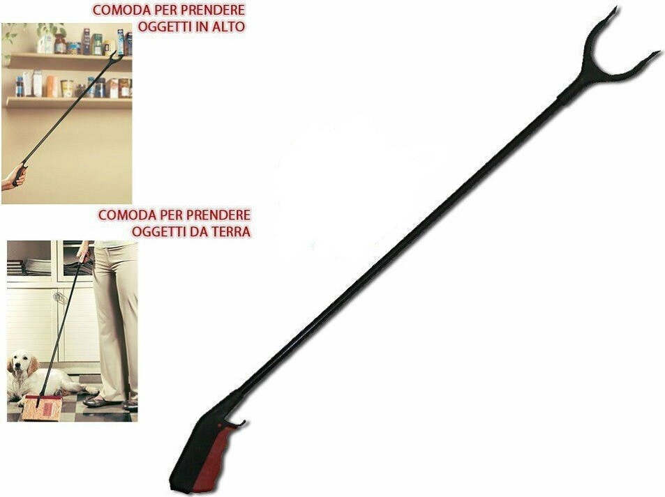 Pinza Prensile Pieghevole 82cm Con Magnete - Raccogli Spazzatura Senza Fatica! - Foto 2