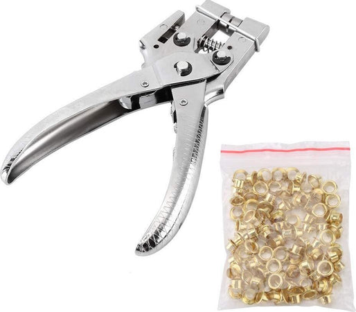 Pinza punzonatrice per occhielli in metallo da 165 mm con 50 occhielli Fai da te/Ferramenta/Teloni e imbracature/Teloni La Zappa - Altamura, Commerciovirtuoso.it