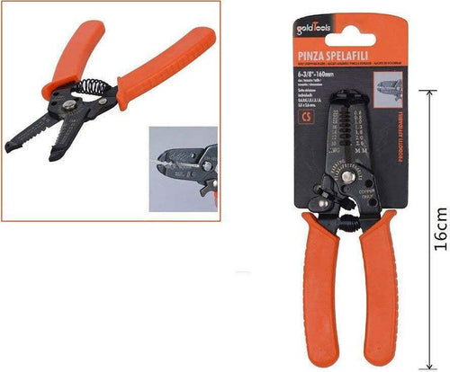 Pinza Spelafili Crimpatrice Misure 0.6 2.6 Mm Manico Isolante Spellacavi 91569 Casa, arredamento e bricolage > Bricolage e fai da te > Pinze e Tronchesi > Utensili Manuali Trade Shop italia - Napoli, Commerciovirtuoso.it