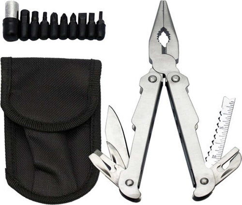 PINZA UNIVERSALE PORTATILE MULTITOOL + BITSET UTENSILE MULTIUSO PUNTE E CUSTODIA Fai da te/Utensili elettrici e a mano/Utensili a mano/Pinze e tenaglie/Pinze a becco lungo Trade Shop italia - Napoli, Commerciovirtuoso.it