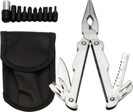 Pinza Universale Portatile Multitool + Bitset Utensile Multiuso Punte E Custodia Fai da te/Utensili elettrici e a mano/Utensili a mano/Pinze e tenaglie/Pinze a becco lungo Trade Shop italia - Napoli, Commerciovirtuoso.it