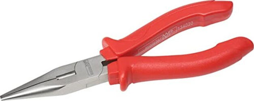 PINZE-A-BECCHI-SEMITONDI-145MM---IMOUGNATURA-A-MANICI-IN-PLASTICA-COLORE-ROSSO---FINITURA-SATINATA