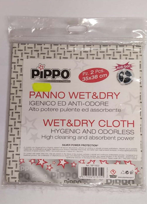 PIPPO---2-PEZZI---PANNO-WET-&-DRY-35X38CM---IGENICO-E-ANTIODORE