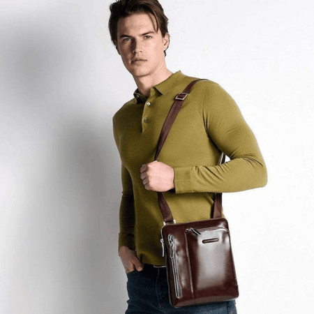 Borsello Piquadro Porta Ipad Doppia Tasca Mogano