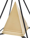 Piramide Gold C/Ferro Cm 15X15X21 Casa e cucina/Decorazioni per interni/Accessori decorativi/Soprammobili Led Mall Home - Napoli, Commerciovirtuoso.it
