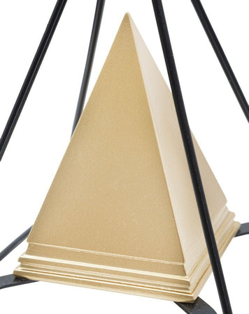 Piramide Gold C/Ferro Cm 15X15X21 Casa e cucina/Decorazioni per interni/Accessori decorativi/Soprammobili Led Mall Home - Napoli, Commerciovirtuoso.it