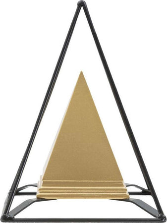 Piramide Gold C/Ferro Cm 15X15X21 Casa e cucina/Decorazioni per interni/Accessori decorativi/Soprammobili Led Mall Home - Napoli, Commerciovirtuoso.it