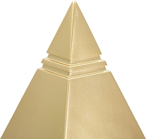 Piramide Gold Cm 11,5X11,5X15,5 Casa e cucina/Decorazioni per interni/Accessori decorativi/Soprammobili Led Mall Home - Napoli, Commerciovirtuoso.it