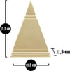 Piramide Gold Cm 11,5X11,5X15,5 Casa e cucina/Decorazioni per interni/Accessori decorativi/Soprammobili Led Mall Home - Napoli, Commerciovirtuoso.it