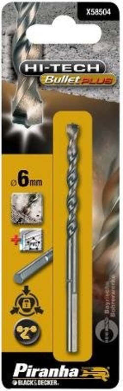 PIRANHA---BLACK&DECKER---PUNTE-PER-GRANITO-CODOLO-ESAGONALE-6MM