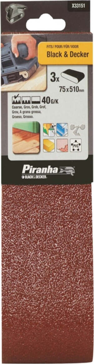 PIRANHA---NASTRI-ABRASIVI-75X510MM-GRANA-40-3PZ
