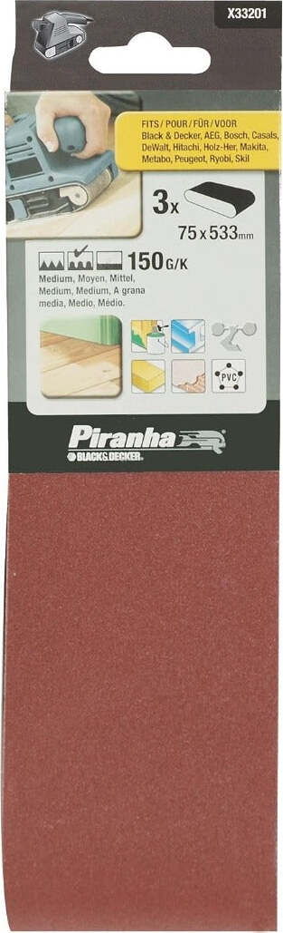 PIRANHA---NASTRI-ABRASIVI-75X533MM-GRANA-150-3PZ