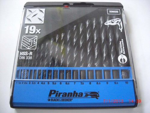 PIRANHA---X56025-CASSETTA-19-PUNTE-HSS-BLACK&DECKER