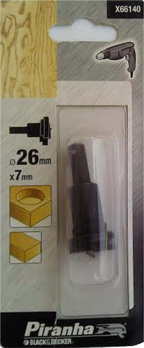 PIRANHA-BLACK-DECKER-FRESA-PER-LEGNO-PER-CERNIERE-26x7mm-X66140