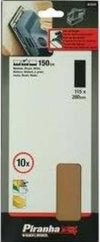 PIRANHA-BLACK&DECKER-10FOGLI-CARTA-ABRASIVA-PER-ORBITALI-115X280mm-GRANA-150-X31010
