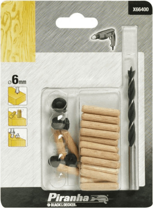 PIRANHA-BLACK&DECKER-KIT-PER-SPINATURA-CON-PUNTA-6mm-X66400
