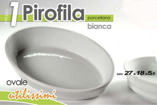 Pirofila Ovale Bianca Teglia Forno Lasagnera 27x18,5x5,5cm In Porcellana 646744 Casa e cucina/Pentole padelle e pirofile/Pentole e padelle/Padelle universali Trade Shop italia - Napoli, Commerciovirtuoso.it