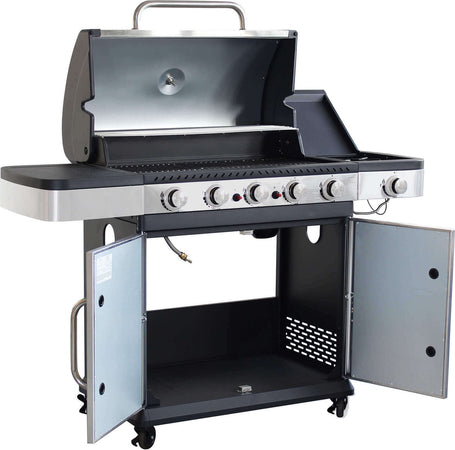PIROS---Barbecue-a-gas-in-acciaio-inox-5-fuochi-+-1-fuoco-laterale-Grigio-Milani-Home