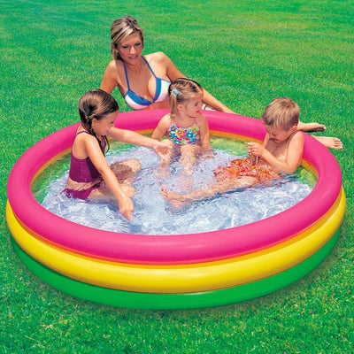 Piscina 3 Anelli Gonfiabile Colore Verde Giallo Fucsia 114 X 25 Cm Bambini 57412 Giochi e giocattoli/Sport e giochi all'aperto/Giochi aquatici e piscine per bambini/Piscinette per bambini Trade Shop italia - Napoli, Commerciovirtuoso.it