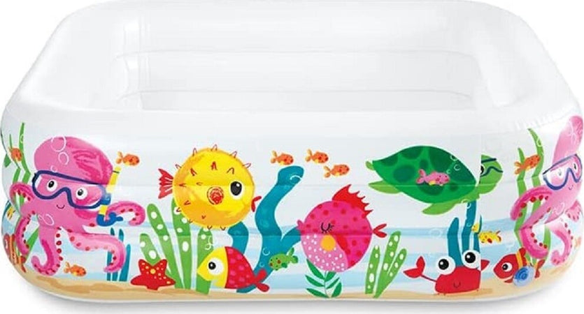 Piscina Acquario Quadrata 159x159x50 Cm Per Bambini 3+ Anni 340 Lt Estate 57471 Giochi e giocattoli/Sport e giochi all'aperto/Giochi aquatici e piscine per bambini/Piscinette per bambini Trade Shop italia - Napoli, Commerciovirtuoso.it