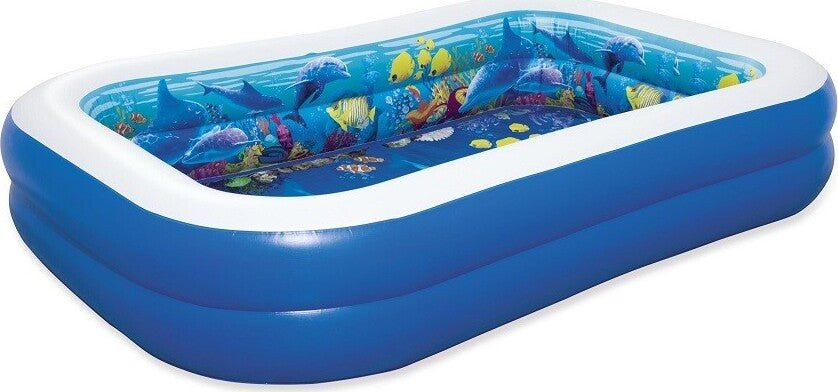 Piscina Avventura Marina 3d 262x175x51cm Rettangolare 2 Anelli Occhialini 3d 54177 Giochi e giocattoli/Sport e giochi all'aperto/Giochi aquatici e piscine per bambini/Canotti e gonfiabili galleggianti Trade Shop italia - Napoli, Commerciovirtuoso.it