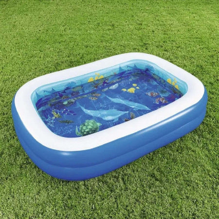 Piscina Avventura Marina 3d 262x175x51cm Rettangolare 2 Anelli Occhialini 3d 54177 Giochi e giocattoli/Sport e giochi all'aperto/Giochi aquatici e piscine per bambini/Canotti e gonfiabili galleggianti Trade Shop italia - Napoli, Commerciovirtuoso.it