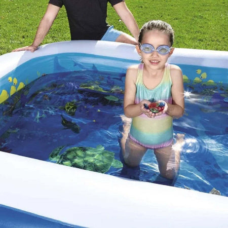 Piscina Avventura Marina 3d 262x175x51cm Rettangolare 2 Anelli Occhialini 3d 54177 Giochi e giocattoli/Sport e giochi all'aperto/Giochi aquatici e piscine per bambini/Canotti e gonfiabili galleggianti Trade Shop italia - Napoli, Commerciovirtuoso.it