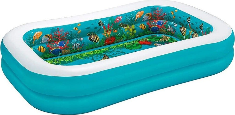 Piscina Avventura Marina 3d 262x175x51cm Rettangolare 2 Anelli Occhialini 3d 54177 Giochi e giocattoli/Sport e giochi all'aperto/Giochi aquatici e piscine per bambini/Canotti e gonfiabili galleggianti Trade Shop italia - Napoli, Commerciovirtuoso.it